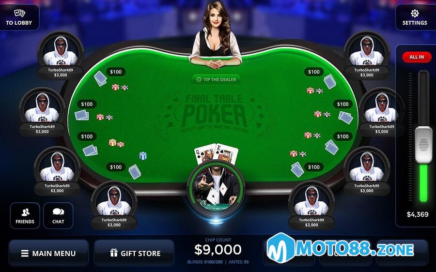 Hướng dẫn cách chơi Poker chi tiết nhất tại Moto88
